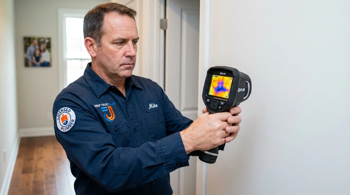 Thermal imaging leak detection by Johns Plumbing LLC in Lake Charles